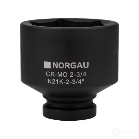 Головка торцевая ударная NORGAU Industrial шестигранная дюймовая 1", 2.3/4", N21K-2.3/4