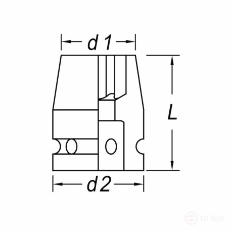 Головка ударная торцевая NORGAU Industrial 1/2″ для винтов с наружным TORX профилем 16 мм, N19TXK