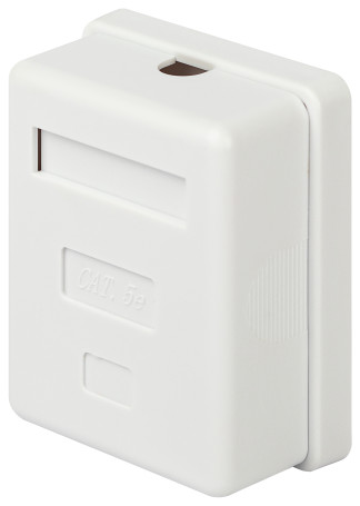 Розетка компьютерная RJ-45 ЭРА RJ01UN-1 категория 5е неэкранированная 1-порт