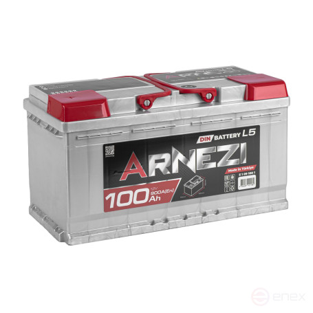 Аккумулятор ARNEZI DIN SMF 100 А/ч прямой L+ 353x175x190 L5 EN 900 А