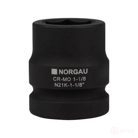 Головка торцевая ударная NORGAU Industrial шестигранная дюймовая 1", 1.1/8", N21K-1.1/8