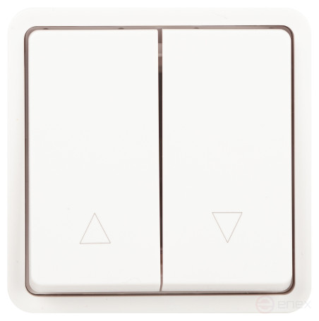 ERA Expert 11-1528-01 Switch for Blinds Push-button IP55 10AH-250V SU White