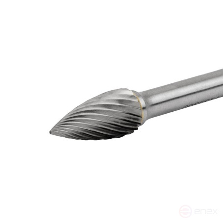 Борфреза твердосплавная NORGAU Industrial параболическая 10 мм, форма G, SCM