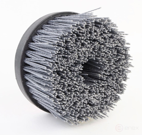 Щетка чашечная Д140*M14, ворс полимер-абразив P120 по дереву для УПМ УШМ (болгарка) (3-104)