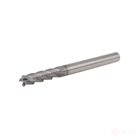 Universal end milling cutter NORGAU Industrial for metal 8x100 mm, Z4, VHM/AlCrSiN