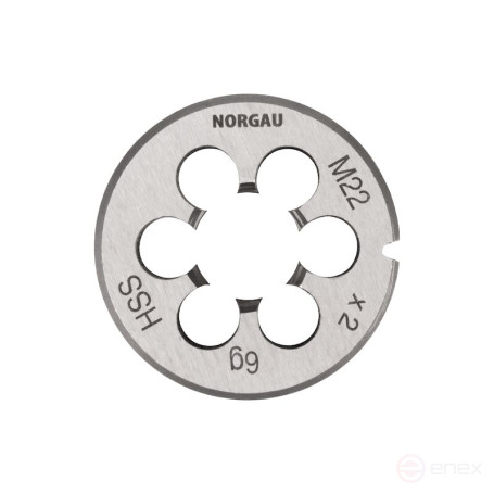 Плашка NORGAU Industrial по металлу MF22x2.0 мм, HSS