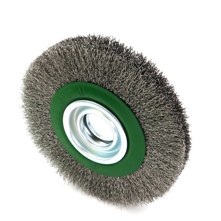 Ear brush disc D150*22*32+ adapters, pile corrugation stainless steel 0.30 (13-063)