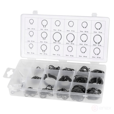 Набор стопорных колец наружные 300пр. ARNEZI R8020110