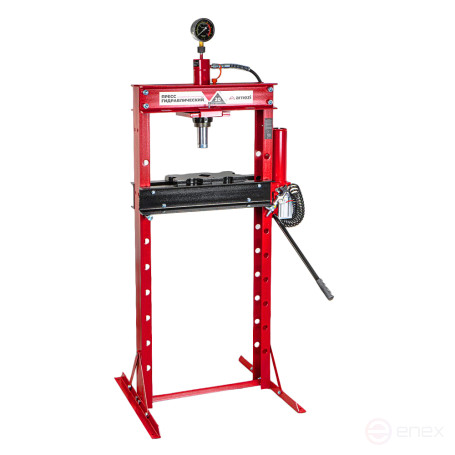 Hydraulic press 20t with pressure gauge, pneumatic actuator ARNEZI R7109107
