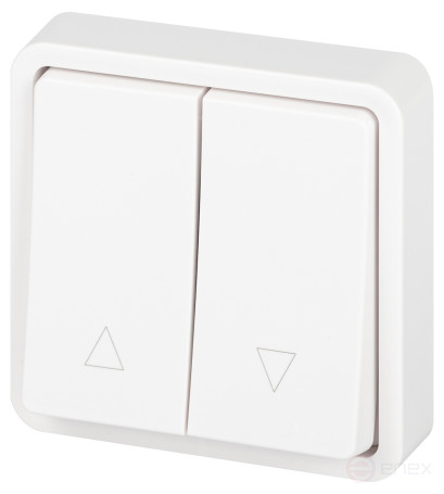 ERA Expert 11-1528-01 Switch for Blinds Push-button IP55 10AH-250V SU White