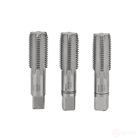 Set of hand taps NORGAU Industrial M33, HSS, 3 pieces