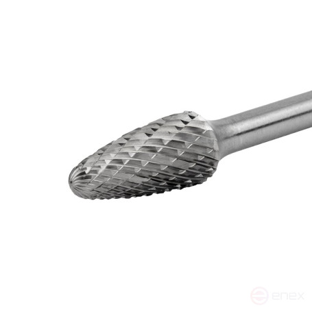 Carbide borehole NORGAU Industrial parabolic 12 mm, R3, shape F, DCM