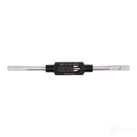 Hand crank for taps NORGAU Industrial adjustable 1 1/2, M1-12, 176 mm, steel