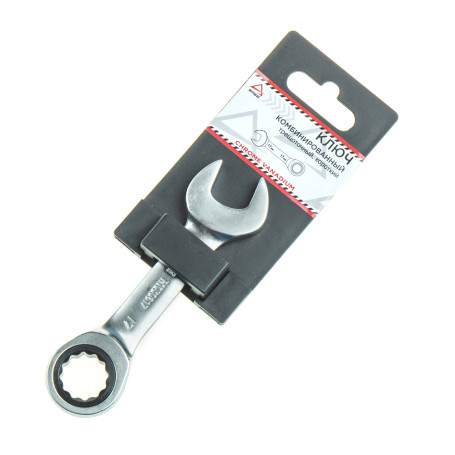 Ключ комбинированный, 17 мм, трещоточный, короткий ARNEZI R1030617