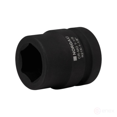 Головка торцевая ударная NORGAU Industrial шестигранная дюймовая 1", 1.1/8", N21K-1.1/8