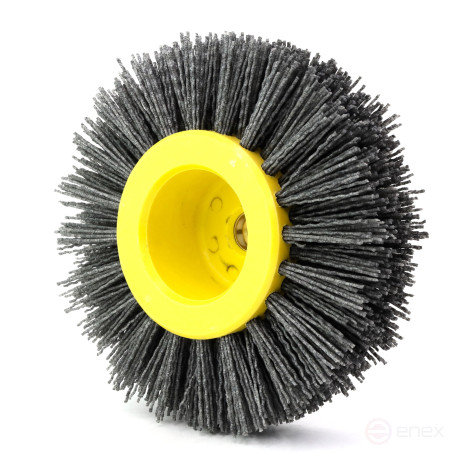 Щетка дисковая Д150*40*M14, ворс полимер абразив P120 по дереву для УПМ УШМ (болгарка) (6-013)