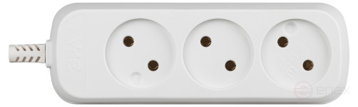 ERA KX-3 block 3 sockets without grounding white