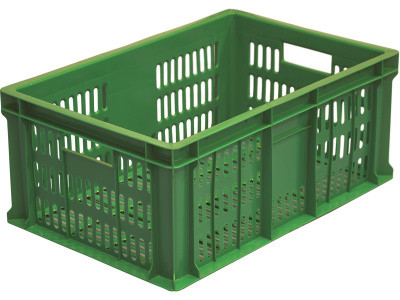 Sausage box 600x400x250 with perforation green