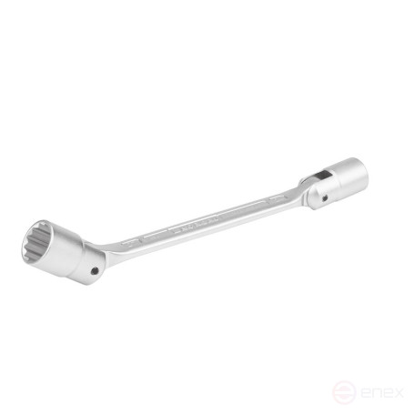 Set of socket double-sided hinge wrenches NORGAU Industrial NBS34-009, 9 pieces