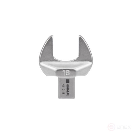 Насадка рожковая NORGAU Industrial для динамометрического ключа 18, прямоугольный привод 9х12