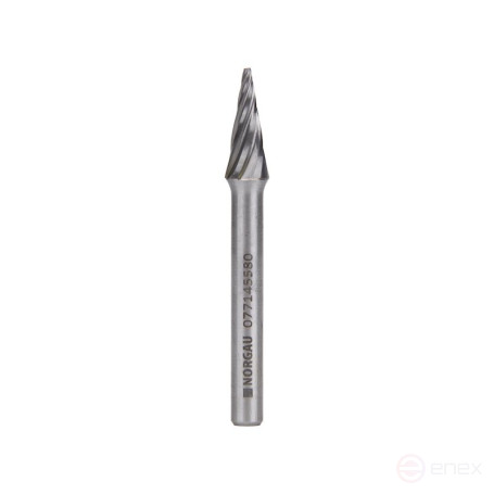 Борфреза твердосплавная NORGAU Industrial коническая 8 мм, 20°, форма M, ALU