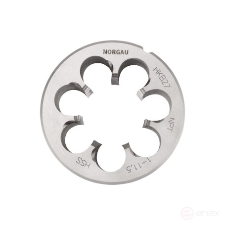 Плашка круглая NORGAU Industrial по металлу HSS NPT 1"x11,5 Form B