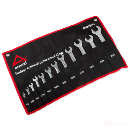 Набор ключей рожковых 12 предметов в чехле ARNEZI R1010112