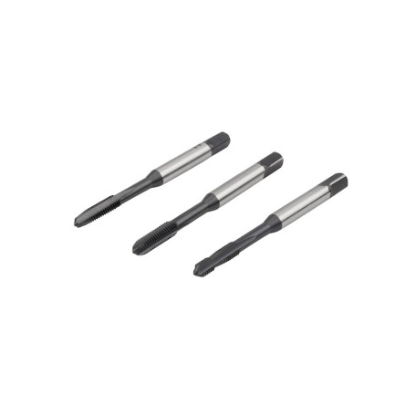 Set of hand taps NORGAU Industrial M3, HSS-E/VAP, 3 pieces