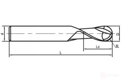 P20-B2-2-4-4-50 фреза твердосплавная сферическая