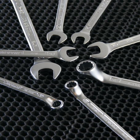 Набор комбинированных гаечных ключей NORGAU Industrial NBS7B-115, 15 предметов