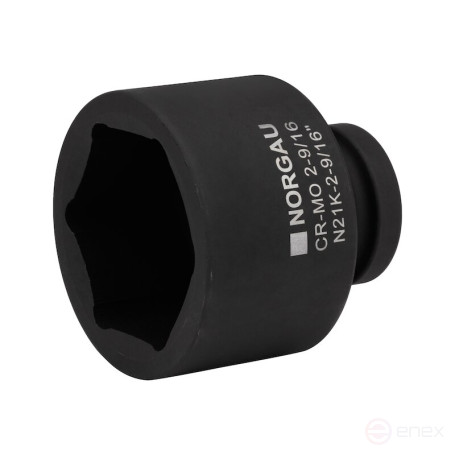 Головка торцевая ударная NORGAU Industrial шестигранная дюймовая 1", 2.9/16", N21K-2.9/16