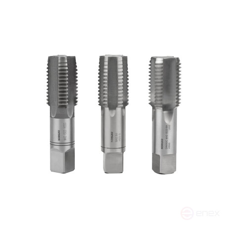 Комплект ручных метчиков NORGAU Industrial M42, HSS, 3 предмета