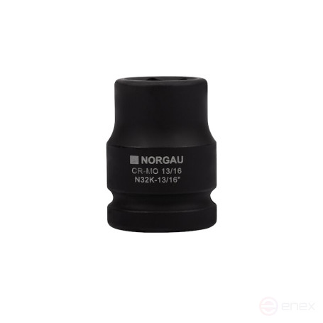 Головка торцевая ударная NORGAU Industrial шестигранная 3/4", 13/16", N32K-13/16