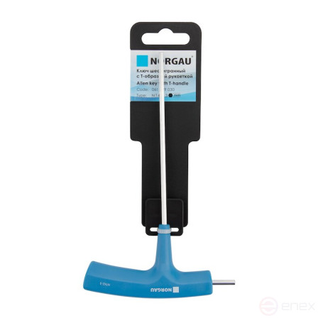 Ключ шестигранный NORGAU Industrial с Т-образной рукояткой 3 мм, NT42-3, SNCMV
