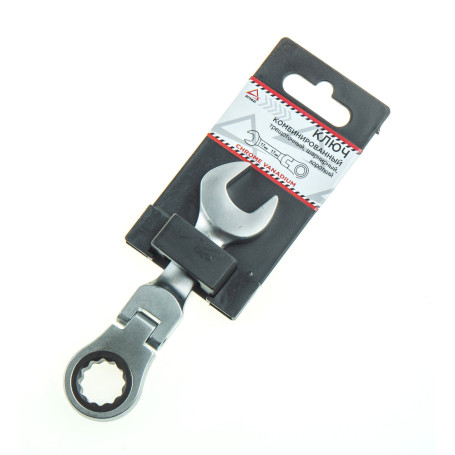 Ключ комбинированный 17 мм. трещоточный, шарнирный, короткий ARNEZI R1030717