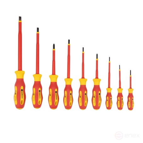 Набор диэлектрических отверток NORGAU Industrial N171-009, 9 предметов