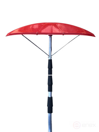 Snow scraper from roofs "BERKUT" telescopic handle plastic nozzle 610*170mm 1450-3015mm