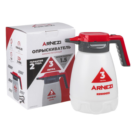 Распылитель (опрыскиватель) электрический 3л аккумуляторный Li-ion 2000 mAh ARNEZI R9900023