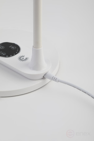 Настольный светильник ЭРА NLED-498-10W-W светодиодный со съемным основанием белый