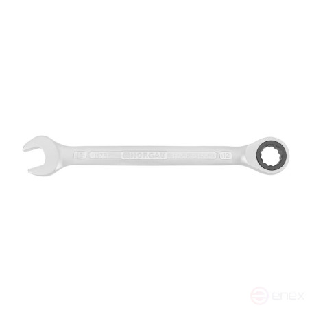 Ключ гаечный комбинированный NORGAU Industrial с трещоткой 12 мм, N7R-12