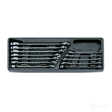 Набор комбинированных ключей с трещоткой Honidriver в ложементе, 12 предметов, IK-RGW0120H