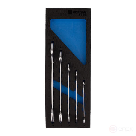 Набор гаечных рожковых двусторонних ключей NORGAU Industrial 5 предметов, N6-005