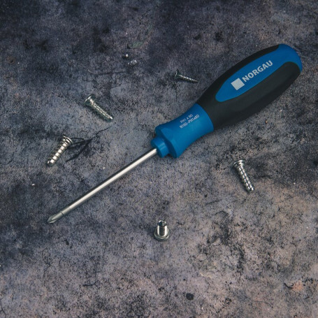 Отвертка крестовая NORGAU Industrial Phillips PH 1x80, N160