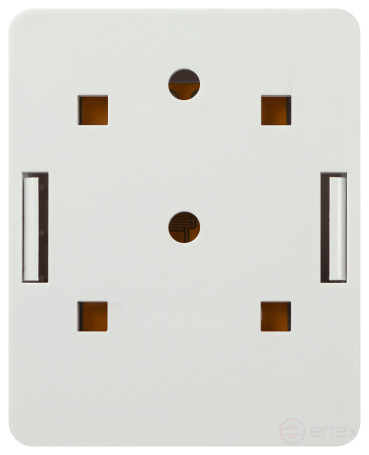 Розетка компьютерная RJ-45 ЭРА RJ01UN-1 категория 5е неэкранированная 1-порт