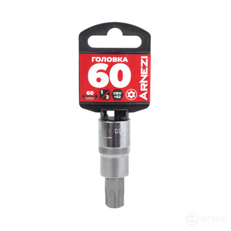 Головка 1/2" со вставкой TORX Security T60 L=60, на холдере Arnezi R0345260