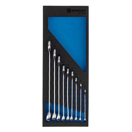 Набор ключей гаечных комбинированных NORGAU Industrial N7-009, 9 предметов