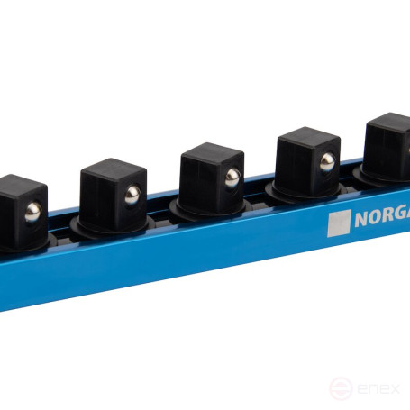 Magnetic rail for 12 end heads 1/2" NORGAU Industrial 356 mm, NVH19-12