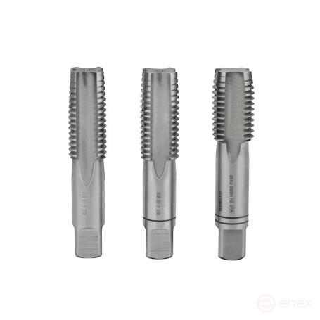 Комплект ручных метчиков NORGAU Industrial M30, HSS, 3 предмета