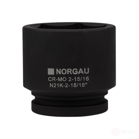 Головка торцевая ударная NORGAU Industrial шестигранная дюймовая 1", 2.15/16", N21K-2.15/16