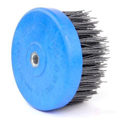 Щетка чашечная Д130*70*M14 по дереву для УШМ (Болгарка), ворс полимер-абразив P80 (1-018)